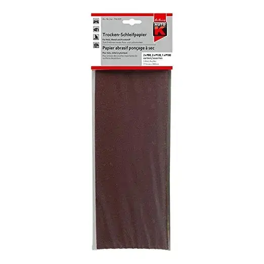 PAPIER ABRASIF SEC Assortiment 5 PIECES – 746029 – AUTOK Commander Maintenant