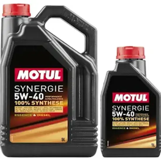 Huile moteur 5w40 synergie 100% synthèse 5L+1L – MOTUL Commander Maintenant