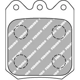 Plaquettes de frein FERODO FRP3104 FER4003 50,3 mm x 58 mm x 12,7 mm Produit De Marque