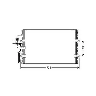 Condenseur de Climatisation pour LANCIA ZETA 1994-2002, OEM: 1486721080, Neuf Satisfait Ou Remboursé