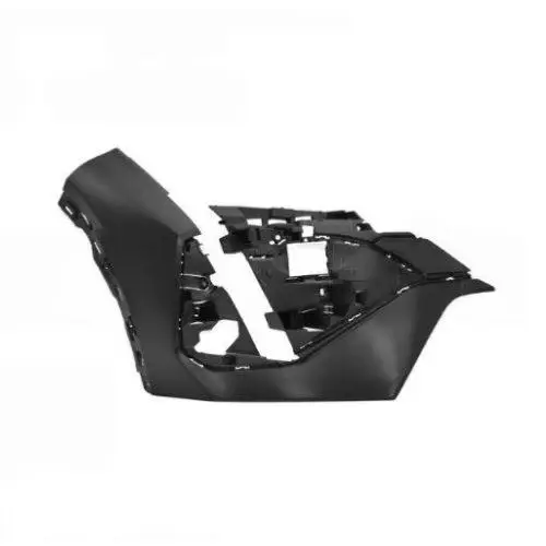 Vente Directe Crosse droite de pare-chocs avant pour PEUGEOT 408 depuis 2022, noire lisse, avec cache-crochet, Neuve à peindre