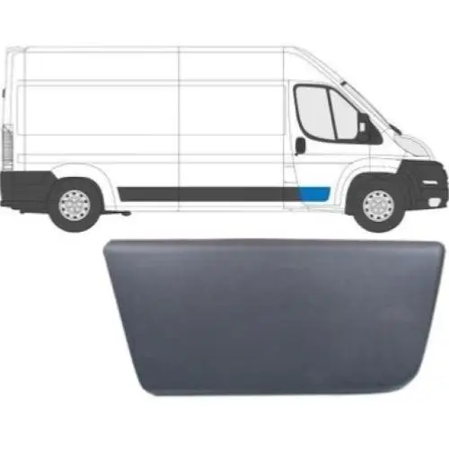 Meilleure Vente Moulure baguette latérale sur porte avant droite pour PEUGEOT BOXER II phase 1, 2006-2014, 41cm, Noire, Neuve