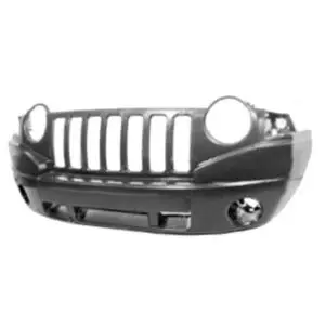 Meilleur Prix Pare chocs avant pour JEEP COMPASS I phase 1, 2006-2012, noir sans apprêt, Neuf