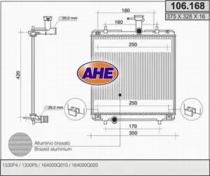 Acheter En Ligne Radiateur de refroidissement pour PEUGEOT 108 depuis 2014 >, moteur essence 1.0 (69 ch), Neuf